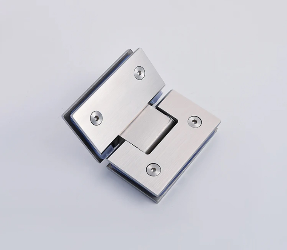 SETS OF SHOWER DOOR HINGES GLASS TO GLASS 90 AND 135 DEGREE 