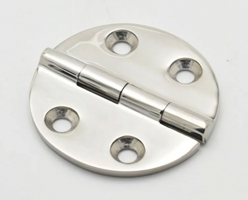 Charnière de forme ronde en acier inoxydable pour bateau marin (63 * 63 mm) polie miroir