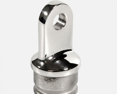 Stainless Steel Tube Plug Pipe Stopper For 25mm Pipe /BIMINI Top Eye End Slide Cap