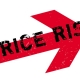 Aviso de aumento de preço dos produtos