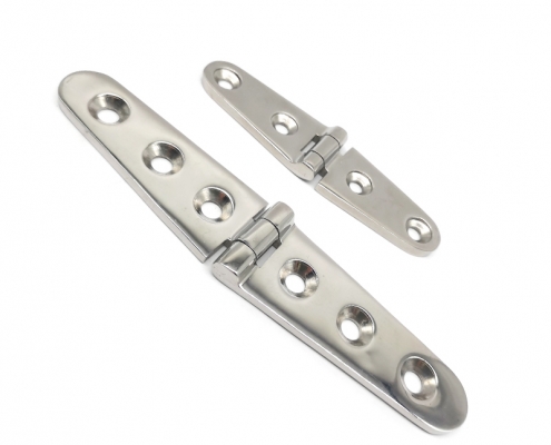 Polished Stainless Steel Yacht Strap Hinge