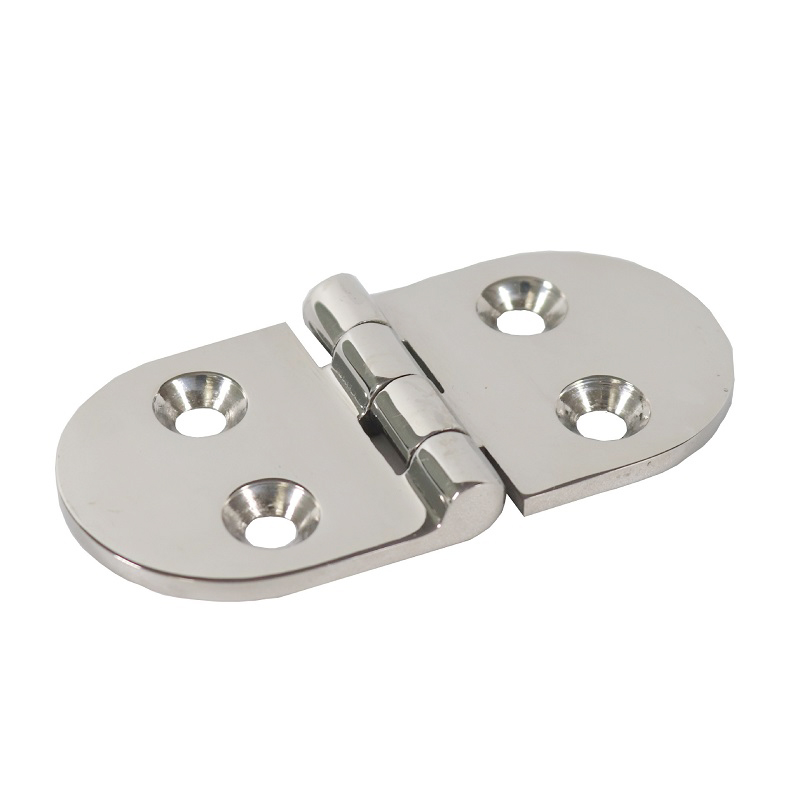 Heavy Duty Mirror Polished Stainless Steel Hinges Boat Hardware76*38mm