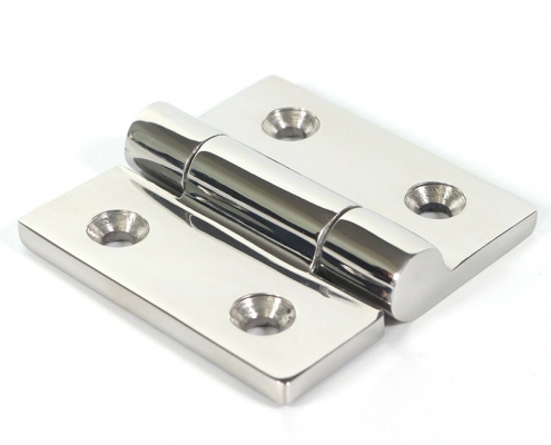 thumbnail image 2 of Boat Strap Hinges For Marine Grade RV Skylight Locker Hatch And Door Round Side Heavy Duty Stainless Steel Top Mount 5 5 8 Inch X 1 1 2 Inch 1 Inch Strap 2 of 9
