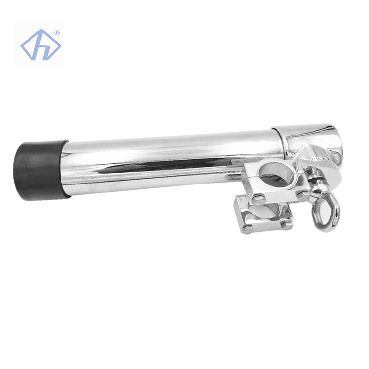 Stainless Steel Clamp-on Adjustable Fishing Rod Holder for Boat